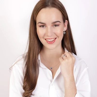 Gerecycled Zilveren Ring Hart Zirkonia 5 Gerecycled Zilveren Ring Hart Zirkonia - Afbeelding 3