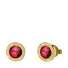 Guess Goldplated Oorknoppen COLOR MY DAY Ruby -SieradenSpot Korting guess goldplated oorknoppen color my day ruby