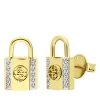 Guess Goldplated Stalen Oorknoppen KEEP ME CLOSE -SieradenSpot Korting guess goldplated stalen oorknoppen keep me close