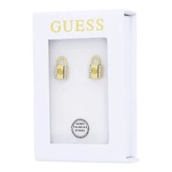 Guess Goldplated Stalen Oorknoppen KEEP ME CLOSE -SieradenSpot Korting guess goldplated stalen oorknoppen keep me close 4