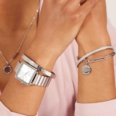 Guess Stalen Bangle Armband Kristal 4 Guess Stalen Bangle Armband Kristal - Afbeelding 2