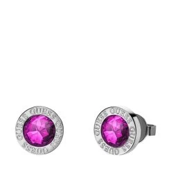 Guess Stalen Oorknoppen COLOR MY DAY Fuchsia
