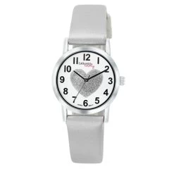 Little Miss Lovely Horloge Met Grijze PU Band