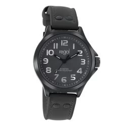Regal Jongenshorloge Met Een Zwarte Leren Band