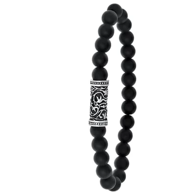 Stalen Armband Met Agate Stenen 3 Stalen Armband Met Agate Stenen