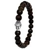Stalen Armband Met Bronzonite Stenen Boeddha -SieradenSpot Korting stalen armband met bronzonite stenen boeddha