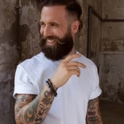 Stalen Armband Met Bronzonite Stenen Boeddha -SieradenSpot Korting stalen armband met bronzonite stenen boeddha 2