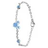 Disney Stalen Armband Mickey Mouse Met Licht Sapphire Kristal -SieradenSpot Korting stalen armband mickey mouse met licht sapphire kristal