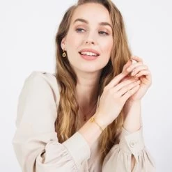 Stalen Goldplated Armband Met Sterrenbeeld Weegschaal -SieradenSpot Korting stalen goldplated armband met sterrenbeeld weegschaal 3