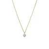 Stalen Goldplated Ketting Met Amazoniet -SieradenSpot Korting stalen goldplated ketting met amazoniet