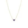 Stalen Goldplated Ketting Met Hart Emaille Violet 1 Stalen Goldplated Ketting Met Hart Emaille Violet -SieradenSpot Korting stalen goldplated ketting met hart emaille violet