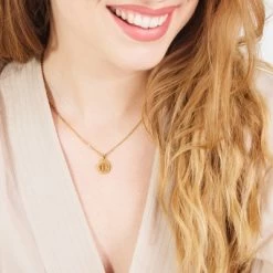 Stalen Goldplated Ketting Met Letter - D -SieradenSpot Korting stalen goldplated ketting met letter d 1