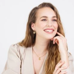 Stalen Goldplated Ketting Met Letter - H -SieradenSpot Korting stalen goldplated ketting met letter h 4