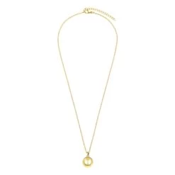 Stalen Goldplated Ketting Met Letter - I -SieradenSpot Korting stalen goldplated ketting met letter i 2