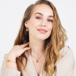 Stalen Goldplated Ketting Met Letter - S -SieradenSpot Korting stalen goldplated ketting met letter s 4