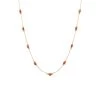 Stalen Goldplated Ketting Met Oranje Steen 1 Stalen Goldplated Ketting Met Oranje Steen -SieradenSpot Korting stalen goldplated ketting met oranje steen
