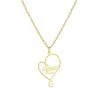 Stalen Goldplated Naamketting Hart 3namen -SieradenSpot Korting stalen goldplated naamketting hart 3namen