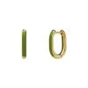 Stalen Goldplated Oorbellen Met Lichtgroen Emaille 1 Stalen Goldplated Oorbellen Met Lichtgroen Emaille -SieradenSpot Korting stalen goldplated oorbellen met lichtgroen emaille
