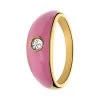 Stalen Goldplated Ring Roze Emaille Met Zirkonia 2 Stalen Goldplated Ring Roze Emaille Met Zirkonia -SieradenSpot Korting stalen goldplated ring roze emaille met zirkonia
