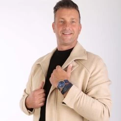 Stalen Herenarmband Donkerblauw Gevlochten Leer 11 Stalen Herenarmband Donkerblauw Gevlochten Leer -SieradenSpot Korting stalen herenarmband donkerblauw gevlochten leer 4