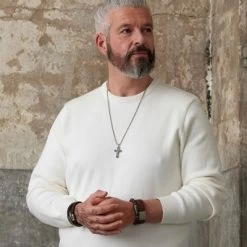 Stalen Herenarmband Leer Donker Bruin 10mm -SieradenSpot Korting stalen herenarmband leer donker bruin 10mm 2