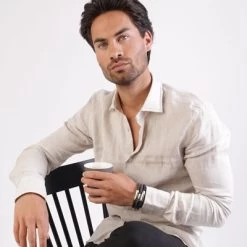 Stalen Herenarmband Rond Leer Donker Blauw 6mm 9 Stalen Herenarmband Rond Leer Donker Blauw 6mm -SieradenSpot Korting stalen herenarmband rond leer donker blauw 6mm 3