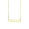 Stalen Ketting Gold Datum -SieradenSpot Korting stalen ketting gold datum