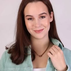 Stalen Ketting Mesh Roseplated Met Kristal -SieradenSpot Korting stalen ketting mesh roseplated met kristal 2