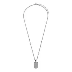 Stalen Ketting Met Hanger 2 Platen 5 Stalen Ketting Met Hanger 2 Platen -SieradenSpot Korting stalen ketting met hanger 2 platen 1