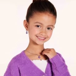 Stalen Ketting Met Smiley Paars -SieradenSpot Korting stalen ketting met smiley paars 2