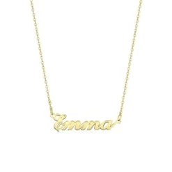 Stalen Naamketting Gold Julia Small