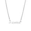 Stalen Naamketting Minimalistisch Cursief -SieradenSpot Korting stalen naamketting minimalistisch cursief