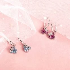 Disney Stalen Oorringen Minnie Mouse Met Roze Kristal -SieradenSpot Korting stalen oorringen minnie mouse met roze kristal 2