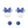 Stalen Set Oorknoppen 2 Paar Disney Minnie Mouse Met Kristal Blauw -SieradenSpot Korting stalen set oorknoppen 2 paar disney minnie mouse met kristal blauw