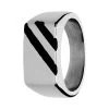 Stalen Zegelring Met Zwarte Strepen 2 Stalen Zegelring Met Zwarte Strepen -SieradenSpot Korting stalen zegelring met zwarte strepen