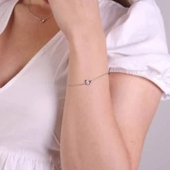 Voorkant -SieradenSpot Korting zilveren armband vlinder zirkonia 1