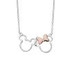Zilveren Disney Mickey&Minnie Ketting Rose Strik 2 Zilveren Disney Mickey&Minnie Ketting Rose Strik -SieradenSpot Korting zilveren disney mickeyenminnie ketting rose strik