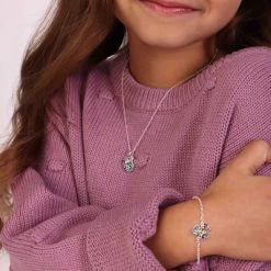 Zilveren Disney Minnie Ketting Kristal -SieradenSpot Korting zilveren disney minnie ketting kristal 1