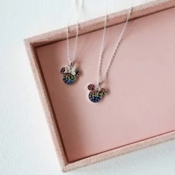 Zilveren Disney Minnie Ketting Kristal -SieradenSpot Korting zilveren disney minnie ketting kristal 2
