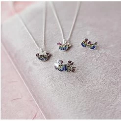 Zilveren Disney Minnie Ketting Kristal -SieradenSpot Korting zilveren disney minnie ketting kristal 4