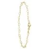 Zilveren Goldplated Armband Hartschakel -SieradenSpot Korting zilveren goldplated armband hartschakel