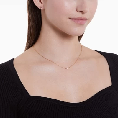 Zilveren Goldplated Ketting Zirkonia 6 Zilveren Goldplated Ketting Zirkonia - Afbeelding 4