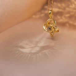 Zilveren Goldplated Ketting&hanger Projectie Foto -SieradenSpot Korting zilveren goldplated kettingenhanger projectie foto 3