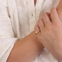 Zilveren Goldplated Kinderring Met Zirkonia 6 Zilveren Goldplated Kinderring Met Zirkonia -SieradenSpot Korting zilveren goldplated kinderring met zirkonia 1