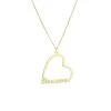 Zilveren Goldplated Naamketting Hart -SieradenSpot Korting zilveren goldplated naamketting hart