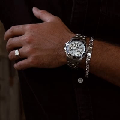 Zilveren Heren Plaatarmband 4 Zilveren Heren Plaatarmband - Afbeelding 2