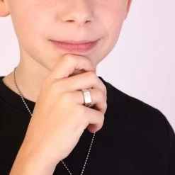 Zilveren Jongens Zegelring -SieradenSpot Korting zilveren jongens zegelring 1