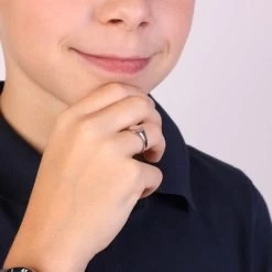 Zilveren Jongens Zegelring Rond -SieradenSpot Korting zilveren jongens zegelring rond 1