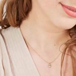 Zilveren Ketting Goldplated Hand Van Fatima Met Zirkonia -SieradenSpot Korting zilveren ketting goldplated hand van fatima met zirkonia 1