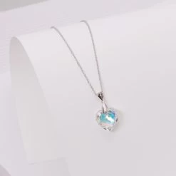 Zilveren Ketting Hart Kristal AB -SieradenSpot Korting zilveren ketting hart kristal ab 2